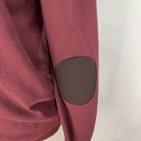 NWT ASOS | Burgundy Button Up Cotton V-Neck Cardigan| Men's Large - Picture 3 of 9